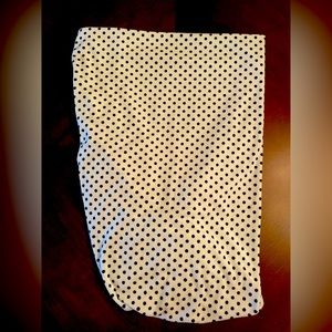 Pottery Barn Pin Dot Chamois Crib Sheet